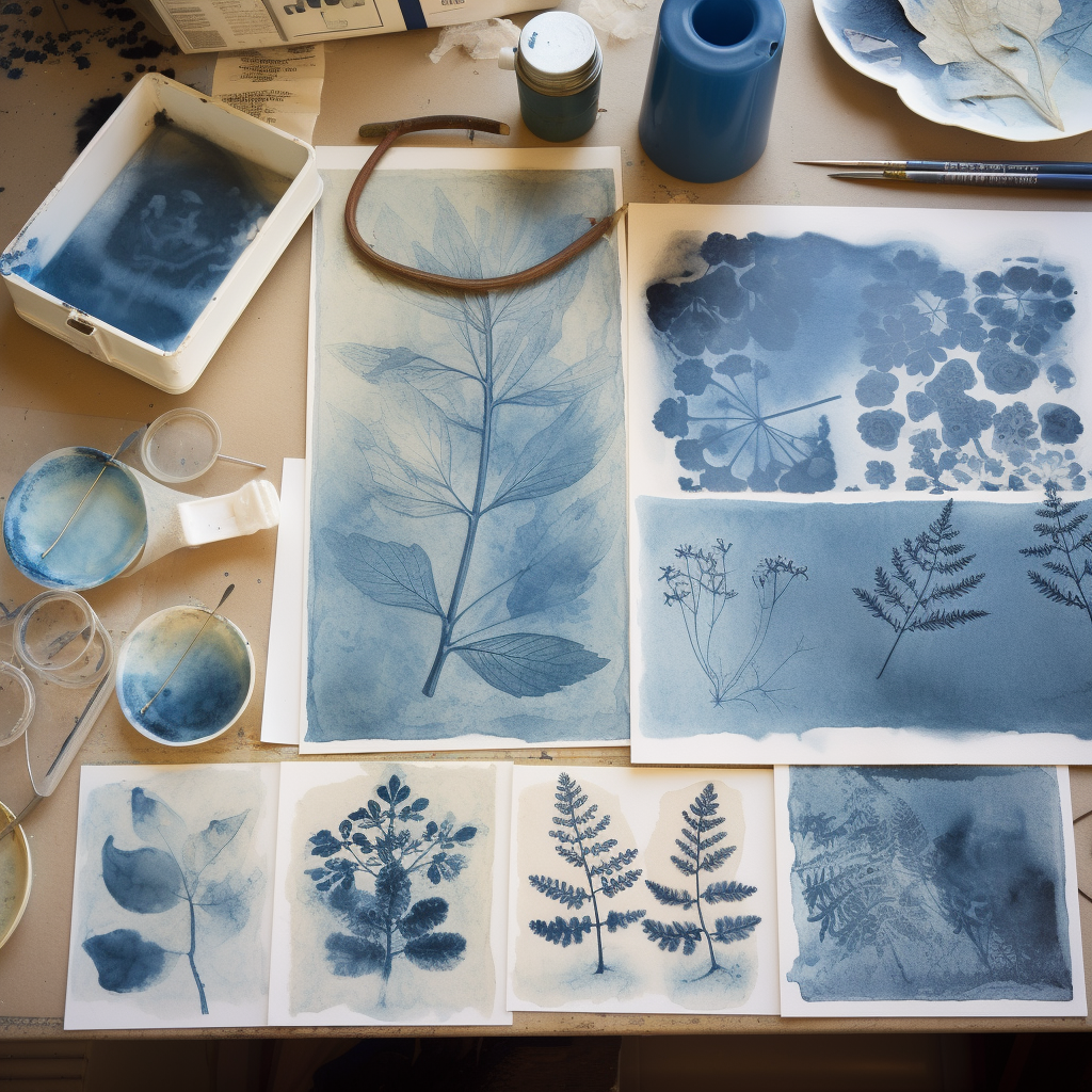 Compassionate Cyanotype Printmaking : A Journey Though Nature-Based Integration