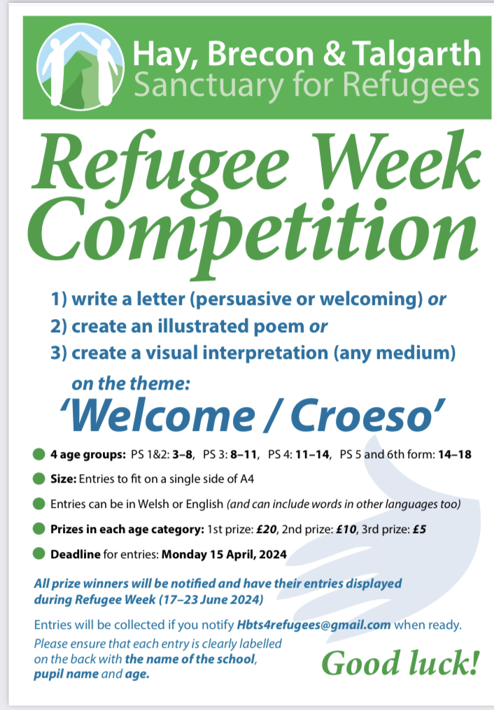 HBTSR Schools Refugee Week Competition