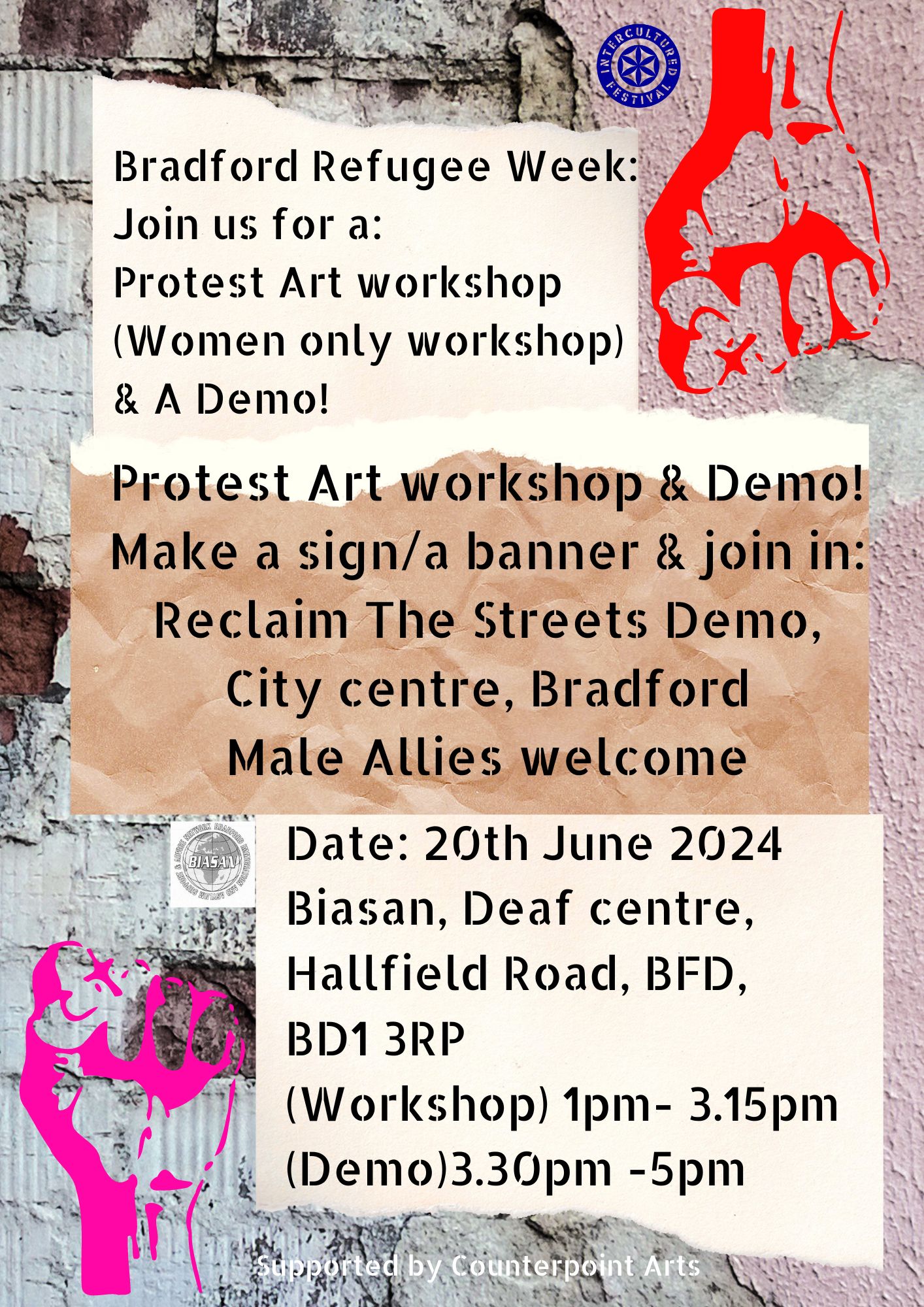 Protest Art workshop and Reclaim the Streets Demo